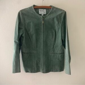 Leather Suede Biker Jacket